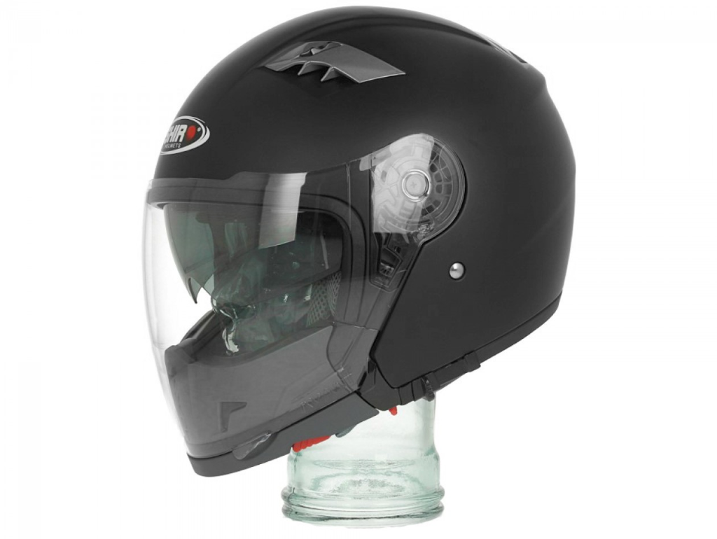 Casco modulare Shiro, SH414, sistema, nero opaco