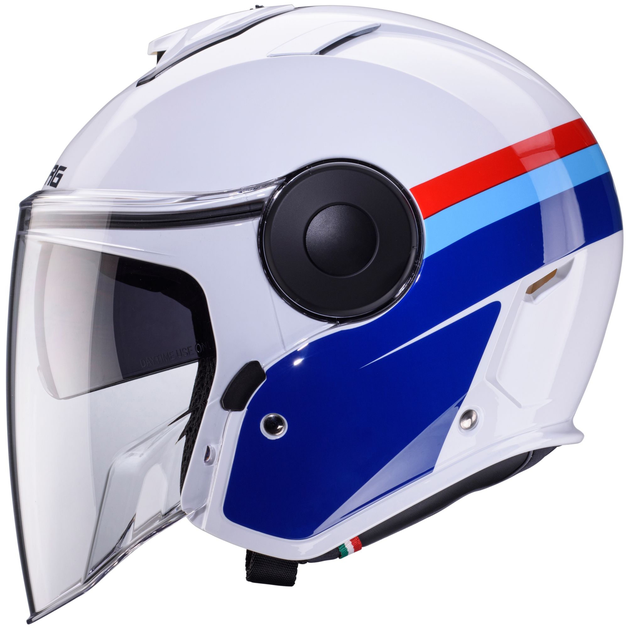 Caberg casco Soho Zephyr bianco/blu-rosso