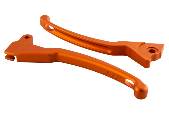 Set leva freno sportivo sinistra/destra per Vespa LX/​LXV/​S/​Primavera/​Sprint 50-150ccm, arancione opaco