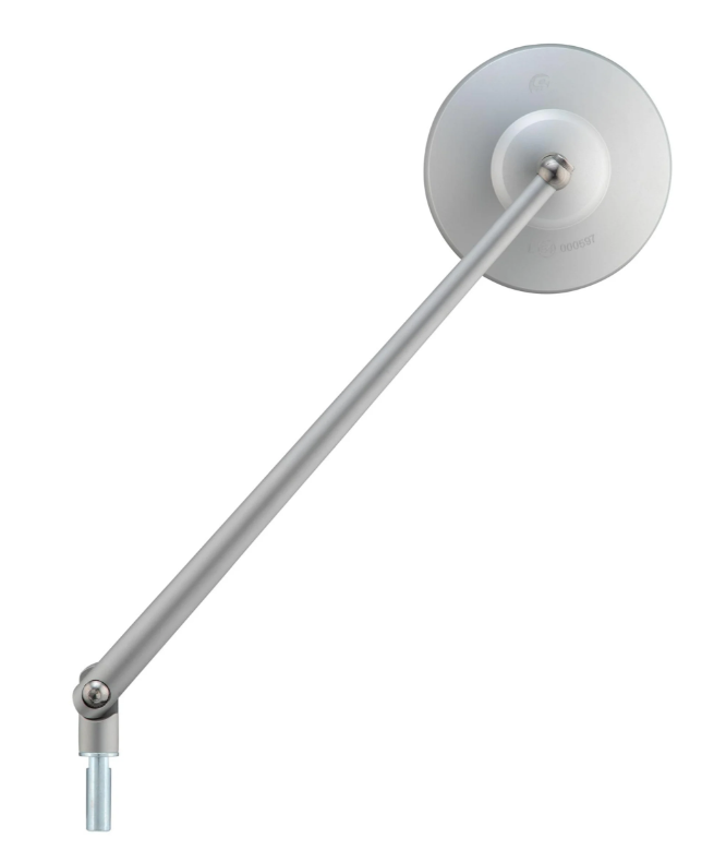 Specchio standard per Vespa, filettatura sinistra, argento opaco