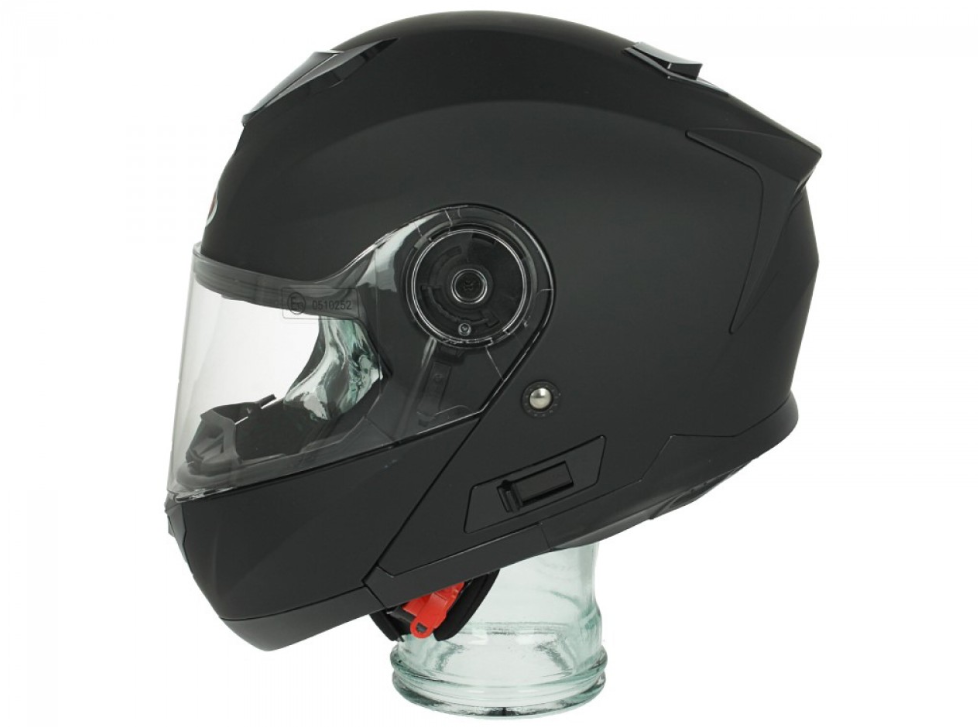 Casco Shiro flip-up, SH507, nero opaco