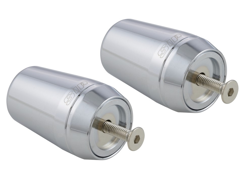 Contrappesi manubrio per Vespa GTS/​GTS Super/​GTV/​GT 60/​GT/​GT L 125-300ccm, cromati
