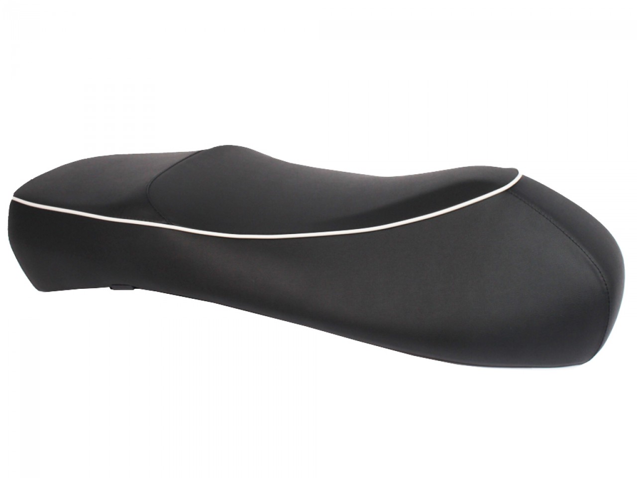 "Double Seat" Nero con profili bianchi per Vespa GTS