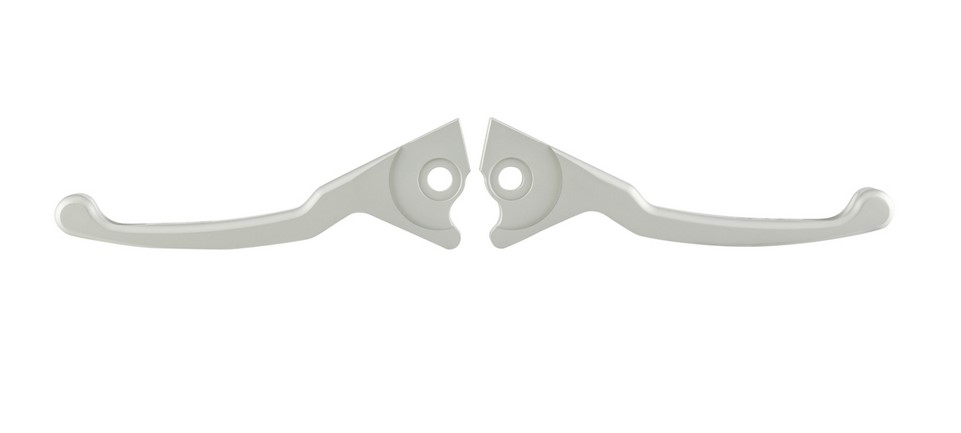 Set leve freno sportive Shorty per Vespa, destra e sinistra, argento opaco