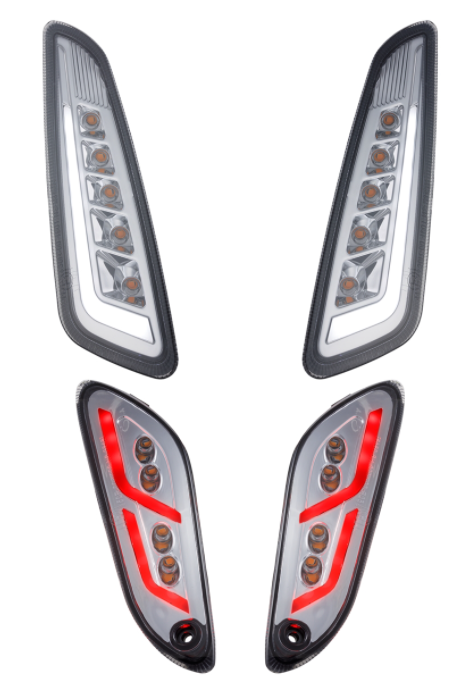 Kit frecce anteriori e posteriori per Vespa Primavera/​Sprint 125-150ccm 2T/​4T AC, colorate