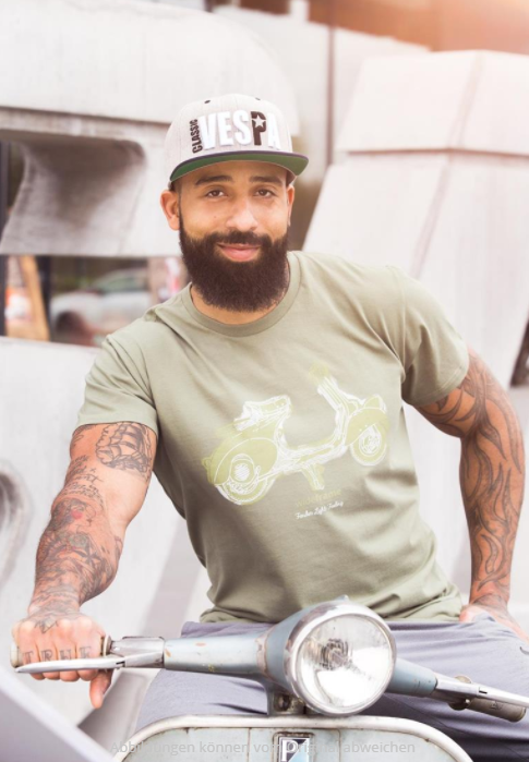 T-shirt "Faro Basso Fender Light Feeling", verde oliva
