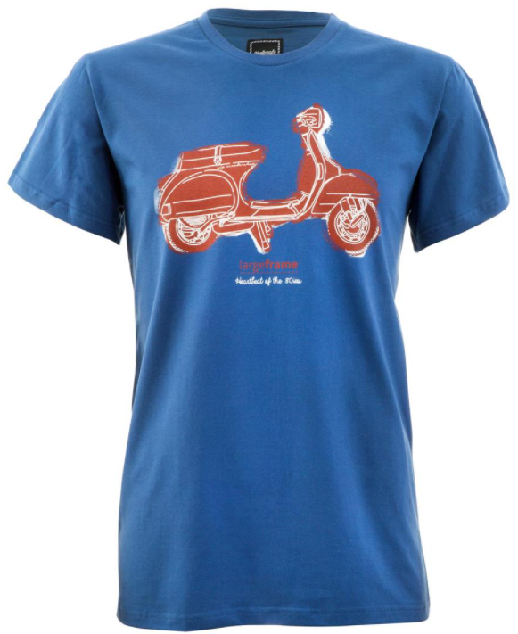 T-shirt "PX - Heartbeat of the 80's", blu