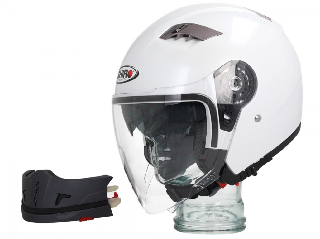 Casco modulare Shiro, SH414, sistema, bianco