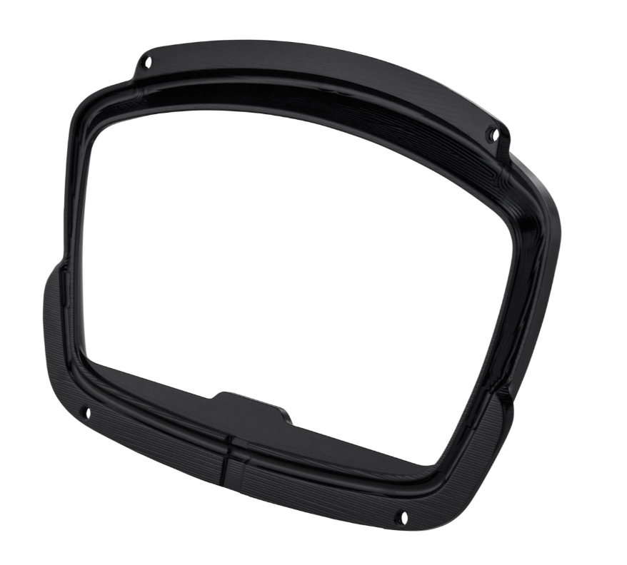 Anello decorativo contachilometri per Vespa GTS Supertech HPE 125/​300 ('19-), nero lucido