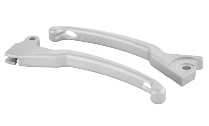 Set leva freno sportivo sinistra/destra per Vespa LX/​LXV/​S/​Primavera/​Sprint 50-150ccm, argento opaco