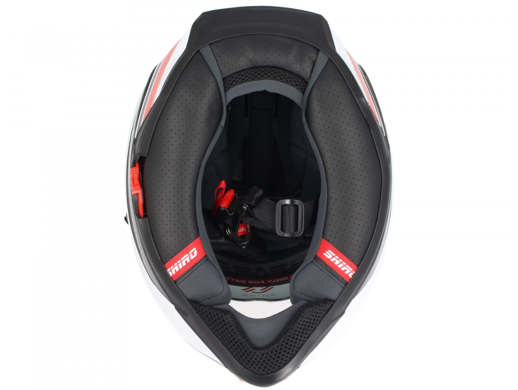 Casco integrale Shiro, SH351, fibra, F4, rosso