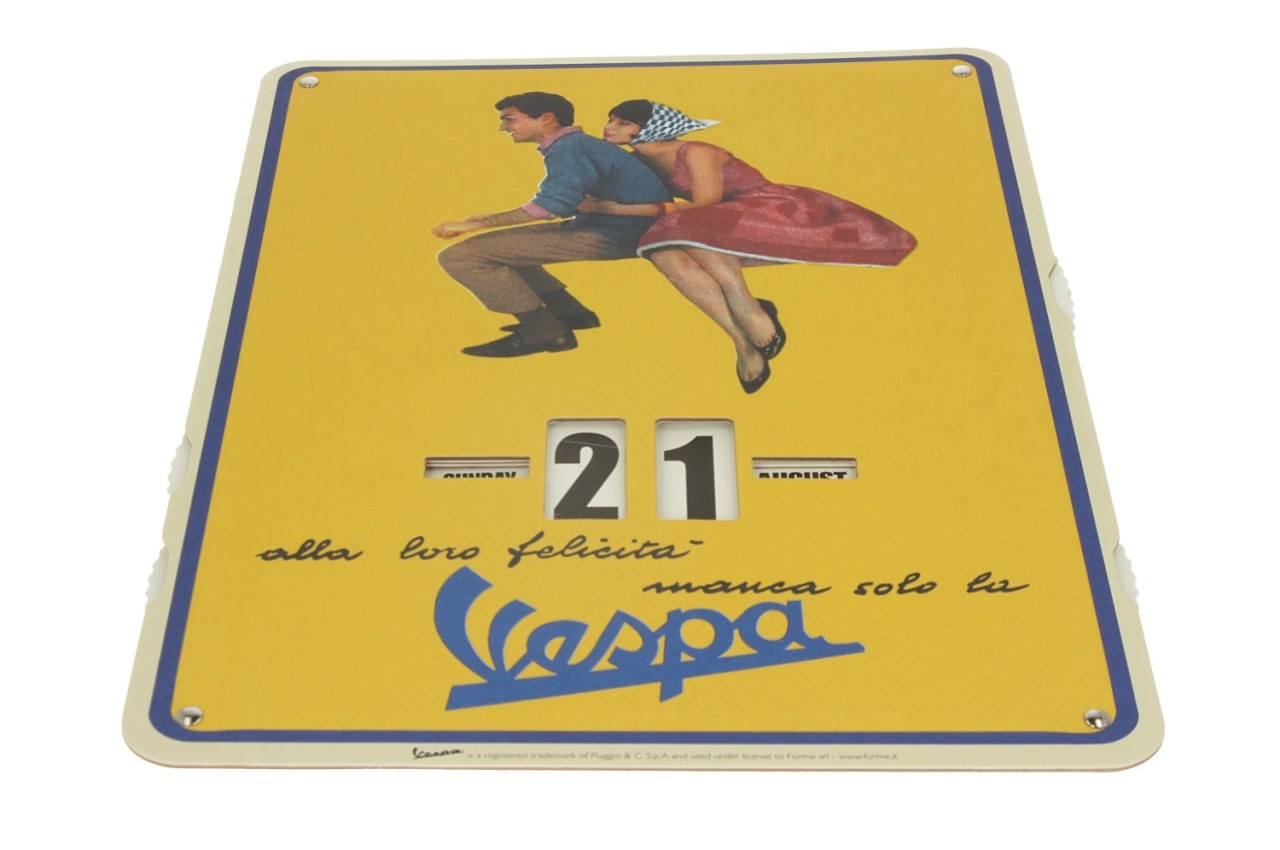 Calendario infinito della Vespa