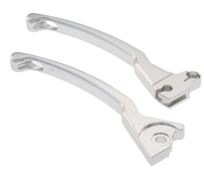 Set leva freno sportivo sinistra/destra per Vespa LX/​LXV/​S/​Primavera/​Sprint 50-150ccm, argento