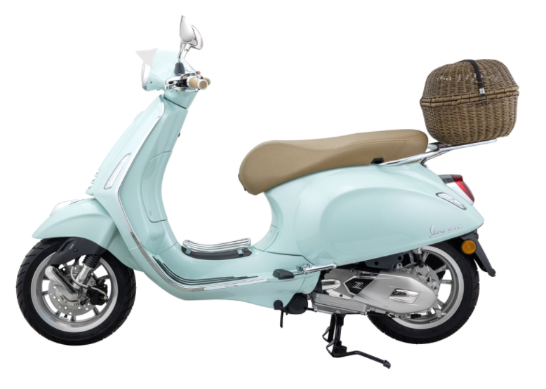 Portapacchi classico per Vespa, marrone scuro