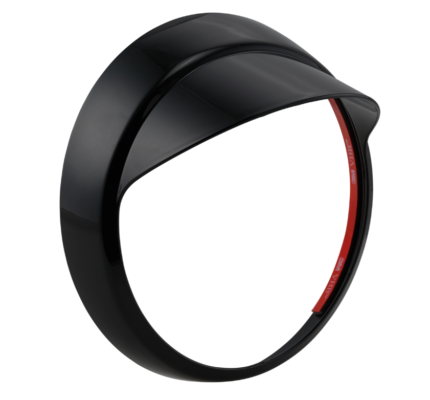 Anello lampada con paralume per Vespa LX 50-150ccm, nero lucido