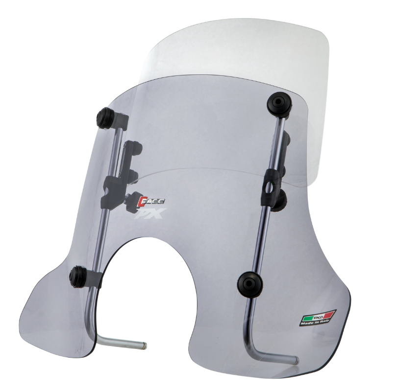 Parabrezza FACO "Twin-Screen" per Vespa PX 80-200cc, colorato