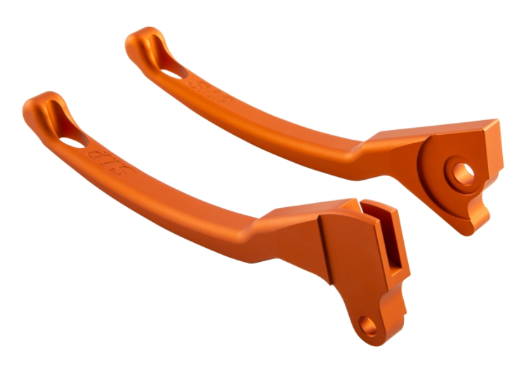 Set leva freno sportivo sinistra/destra per Vespa LX/​LXV/​S/​Primavera/​Sprint 50-150ccm, arancione opaco