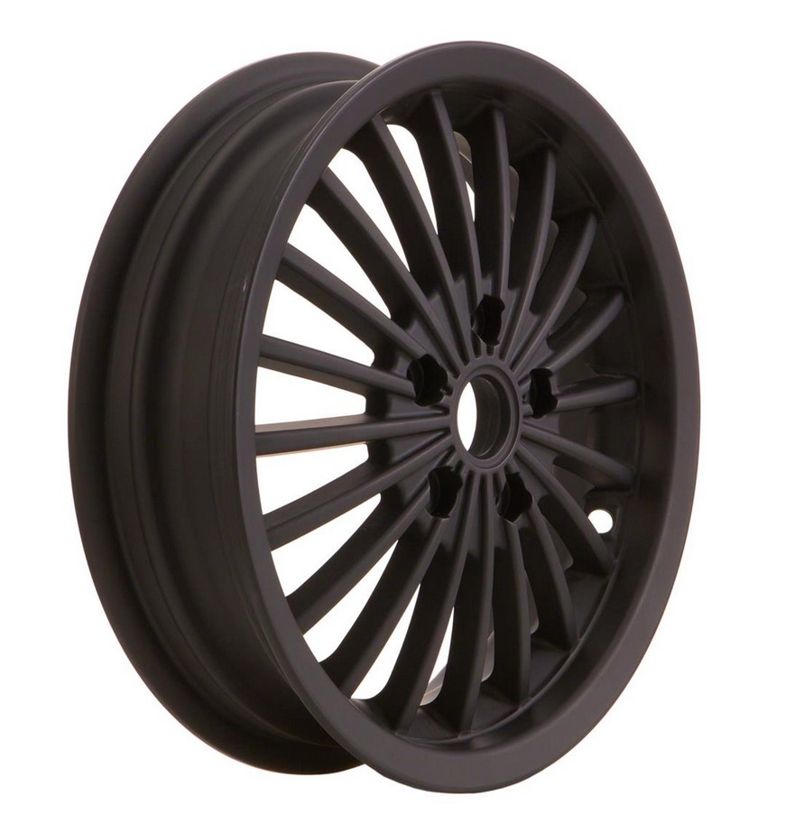 Cerchio anteriore/posteriore per Vespa GTS/​GTS Super/​GTV/​GT 60/​GT/​GT L 125-300ccm, nero opaco