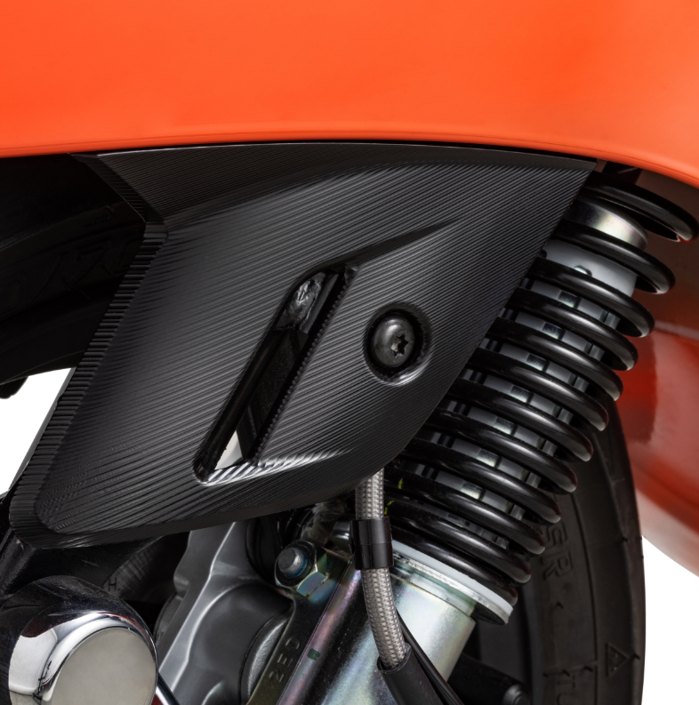 Carenatura per Vespa GTS/GTS Super 125/300cc (`22-), alluminio, anodizzato nero opaco