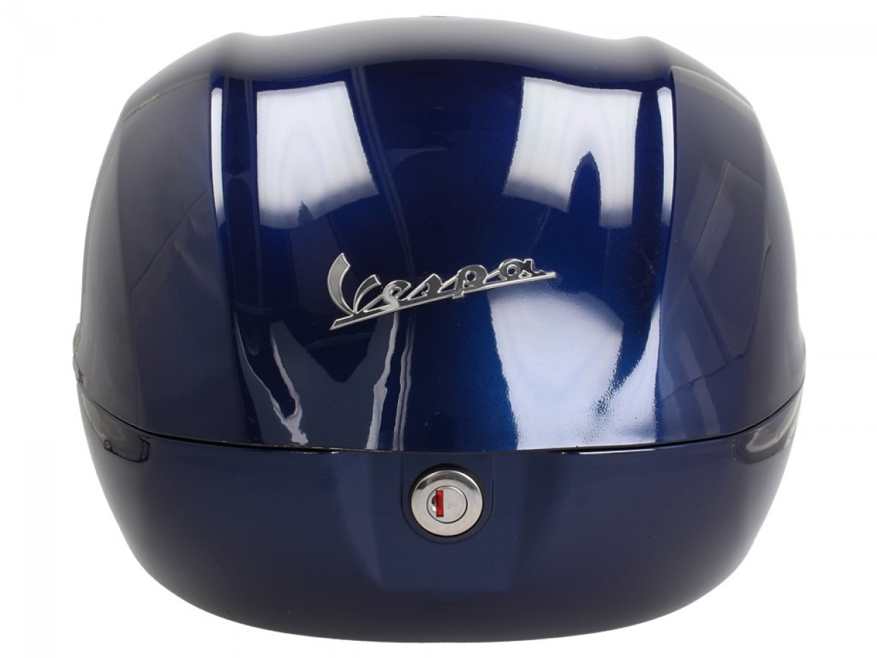 Kit bauletto 32L blu scuro (289/A), cuscino posteriore beige per Vespa Primavera