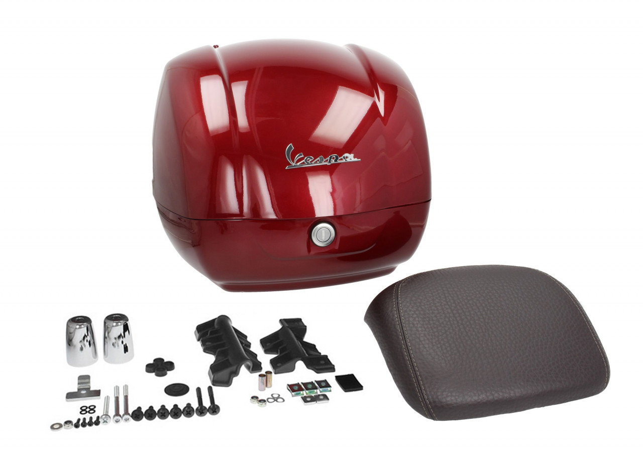 Bauletto originale per Vespa GTS - rosso/rosso mosto/vignola/880/A