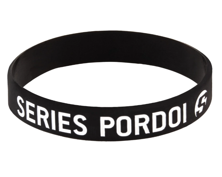 Serie PORDOI" elastico per nipplo parafango, nero