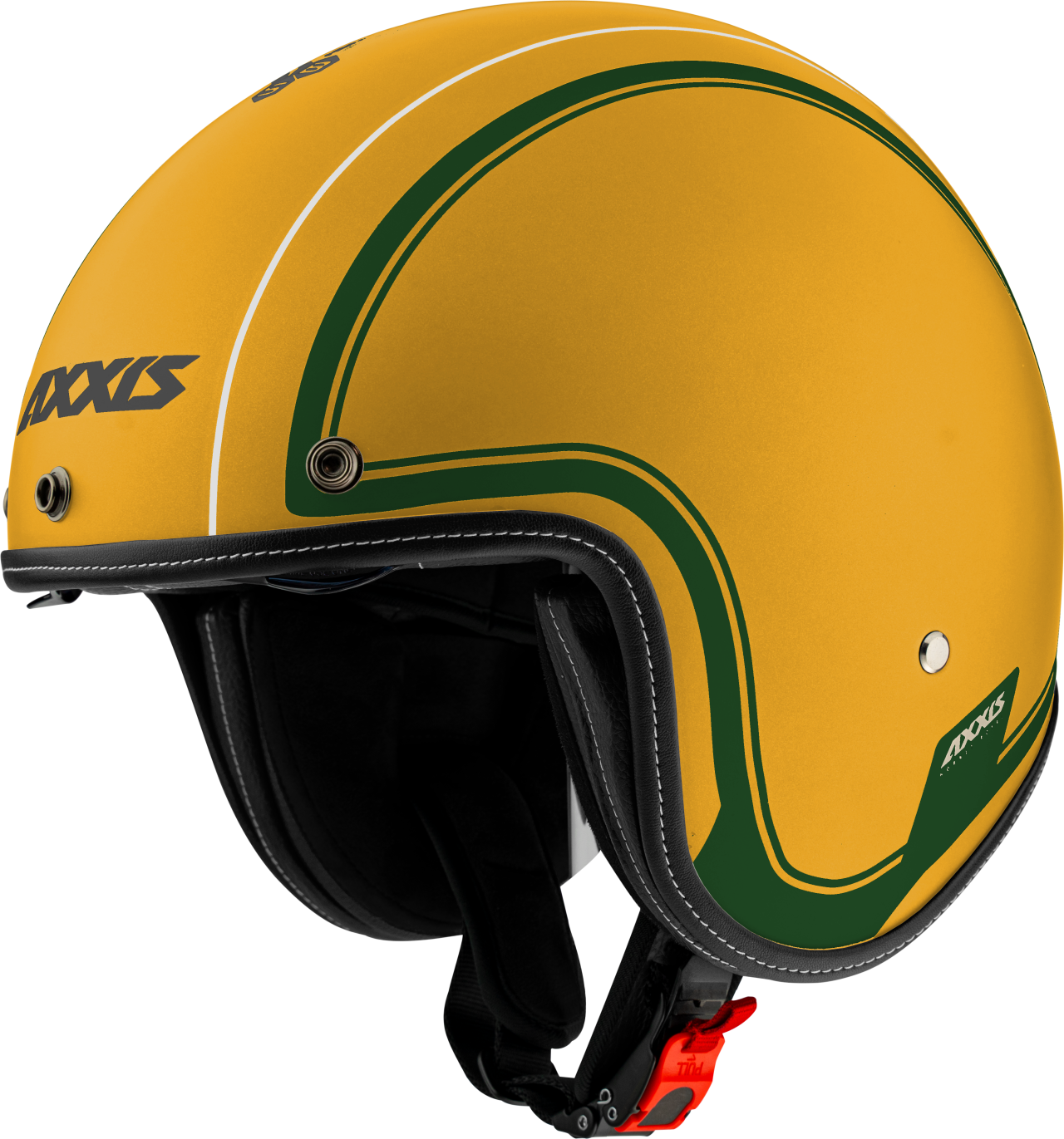 Casco jet Axxis, Hornet SV Royal, giallo opaco