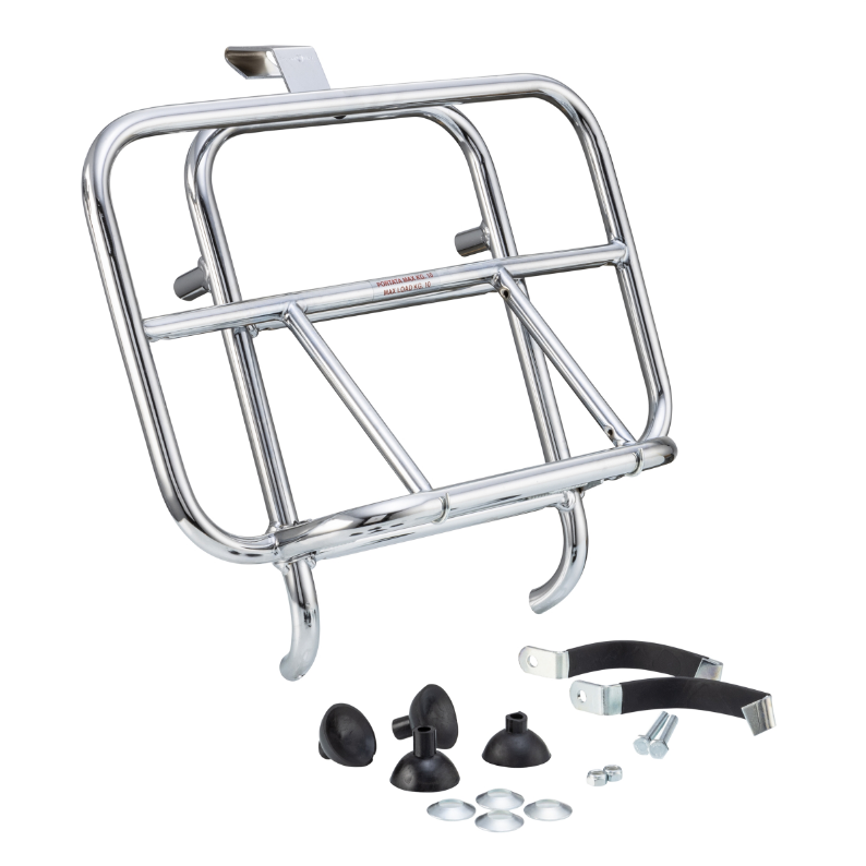 Portapacchi anteriore per Vespa GTS/GTS Super/GTV/GT 60/GT/GT L 125-300cc, pieghevole, cromato