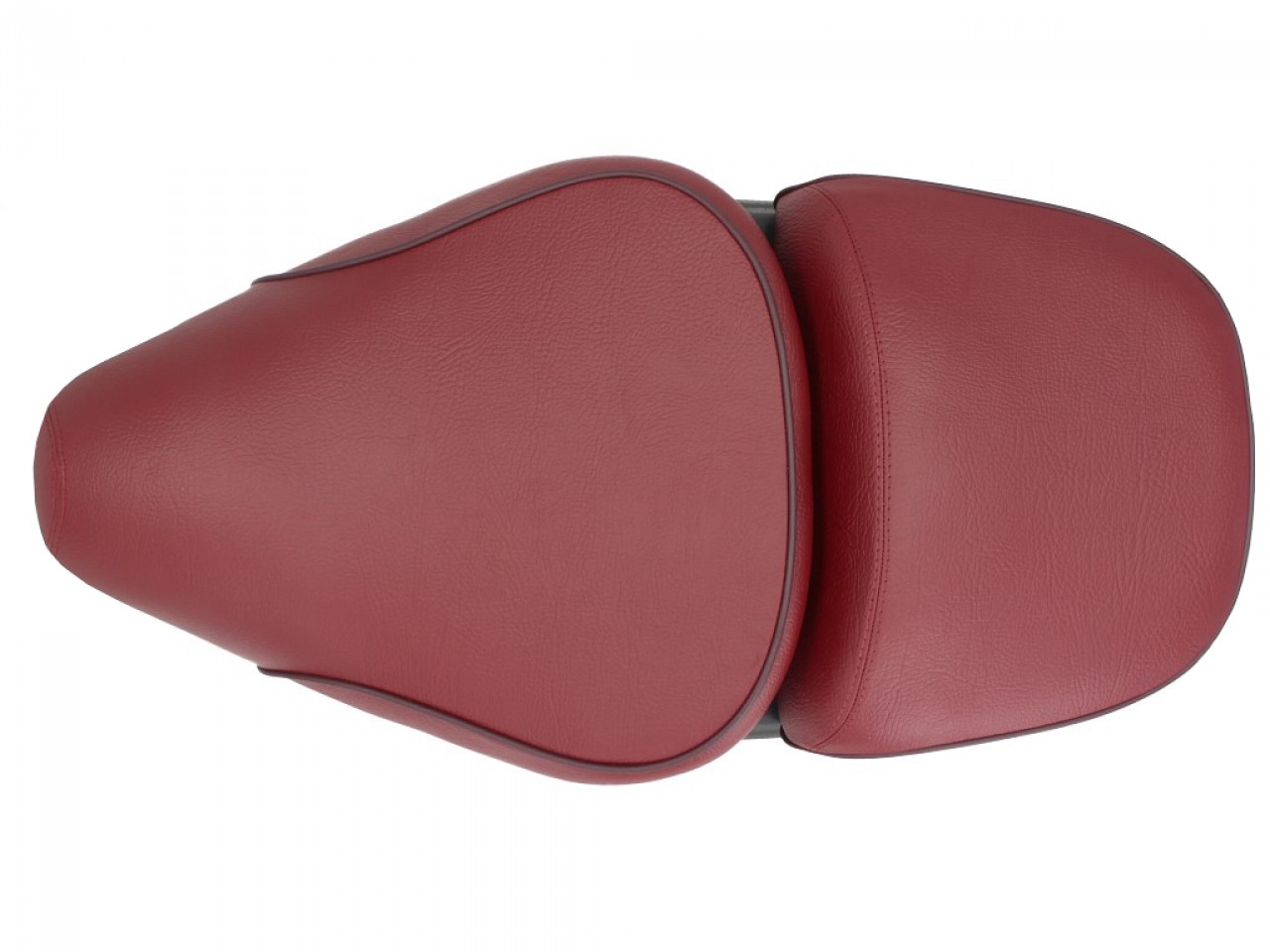 Vespa 2 posti panca in vera pelle rossa per LX 50-150cc Touring, ET2/ET4 /LX/LXV/S 50-150ccm-