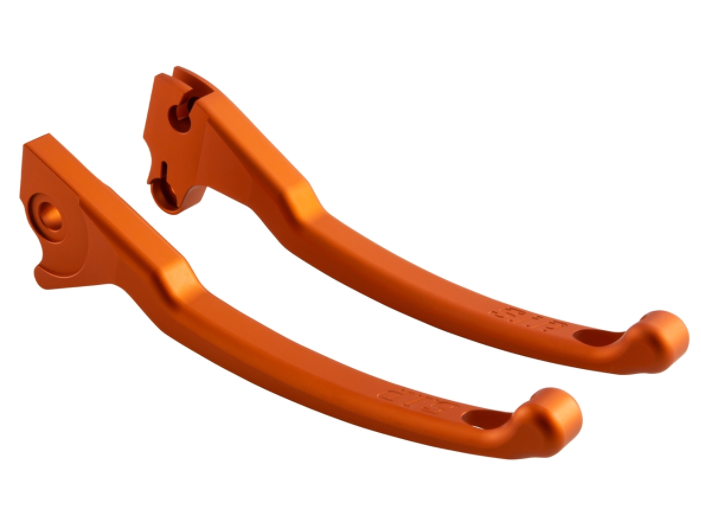 Set leva freno sportivo sinistra/destra per Vespa LX/​LXV/​S/​Primavera/​Sprint 50-150ccm, arancione opaco