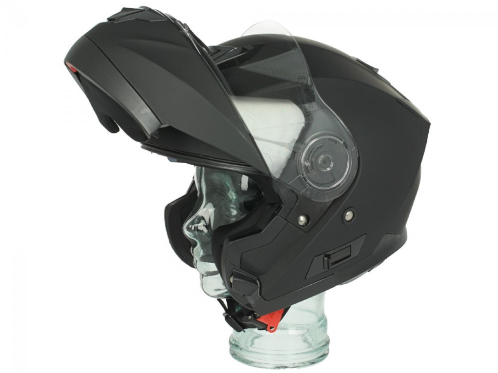 Casco Shiro flip-up, SH507, nero opaco