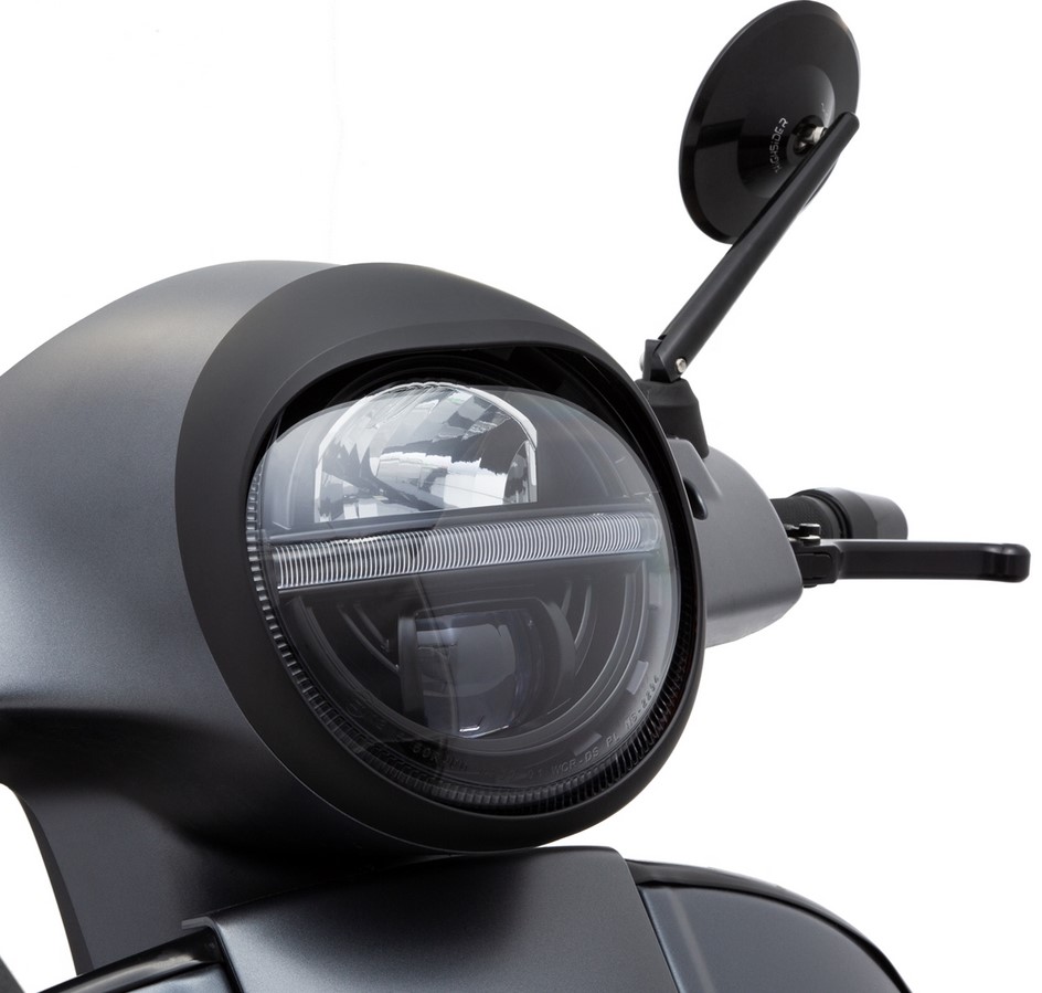 Anello faro per Vespa GTS/​GTS Super/​GT/​GT L 125-300ccm, nero opaco
