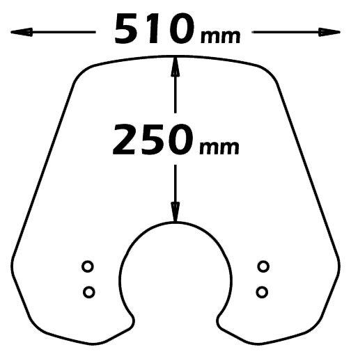 Parabrezza medio-alto leggermente oscurato per Vespa LX - Isotta