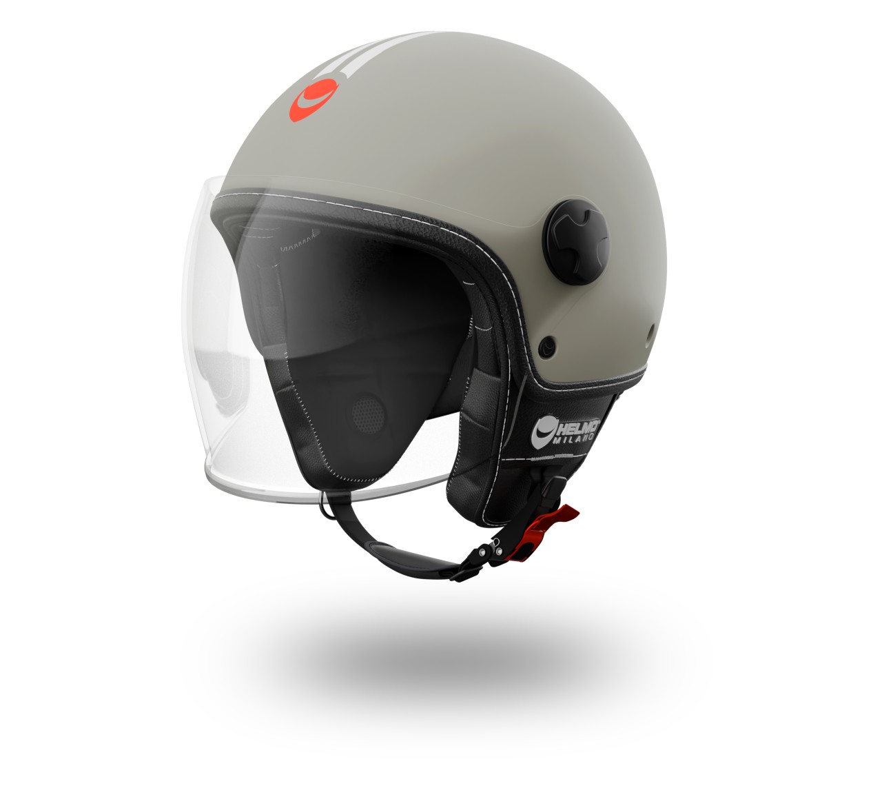 Helmo Milano Demi Jet Veloce grigio opaco