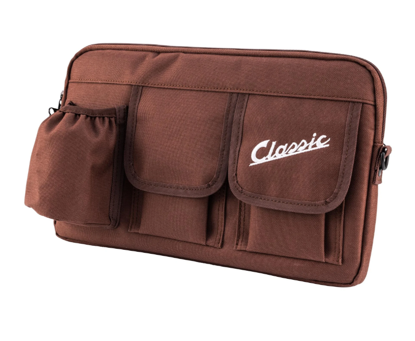 Borsa "Classic" per bagagliaio/guantiera Vespa, nylon, marrone tabacco
