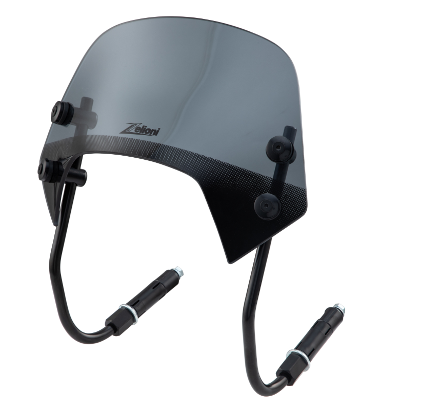 Paravento ZELIONI Racing per Vespa Sprint 50-150cc 2T/4T, nero oscurato