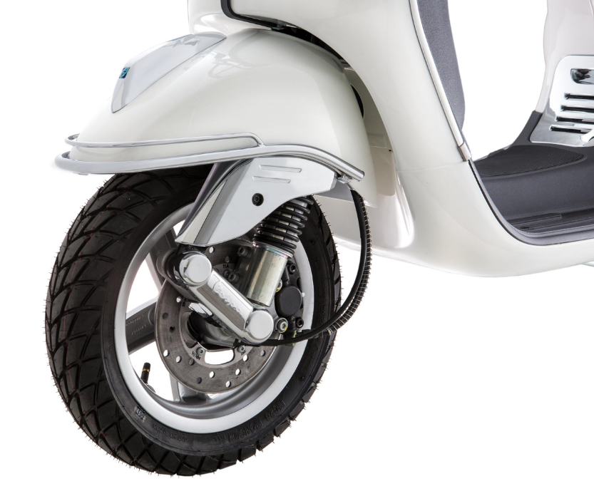 Paraurti anteriore per Vespa LX/LXV 50-150cc, cromato