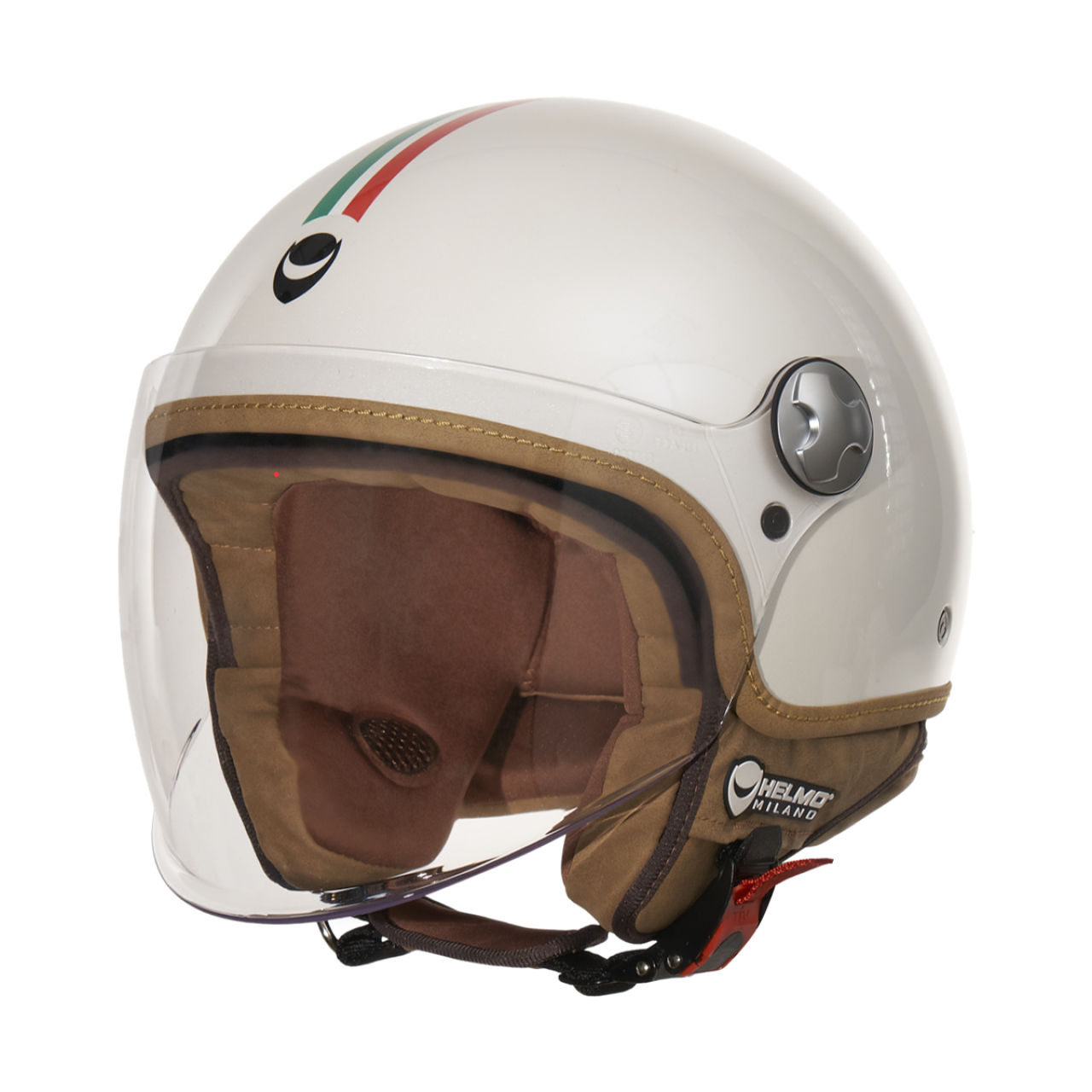 Helmo Milano Demi Jet Veloce bianco lucido