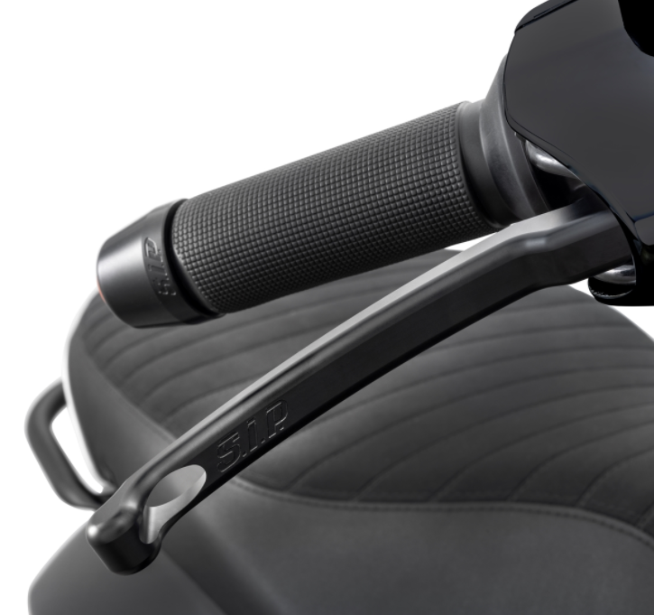 Set leva freno sportivo sinistra/destra per Vespa LX/​LXV/​S/​Primavera/​Sprint 50-150ccm, nero opaco