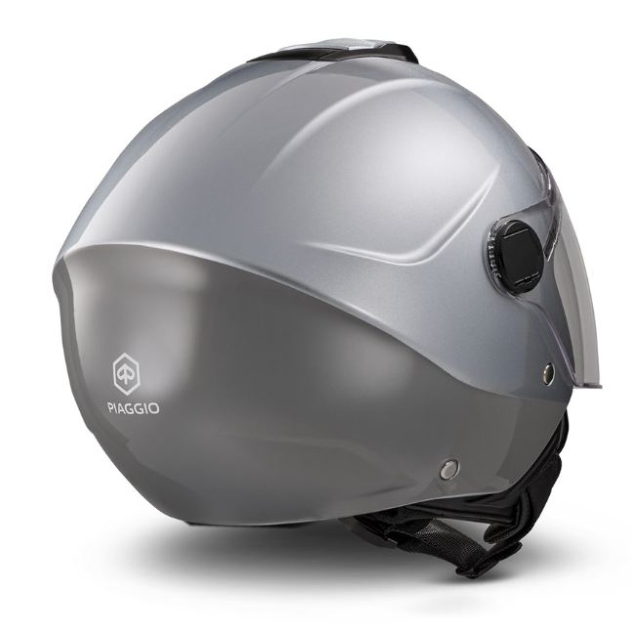 Casco jet Piaggio Demi Jet UL01 grigio lucido