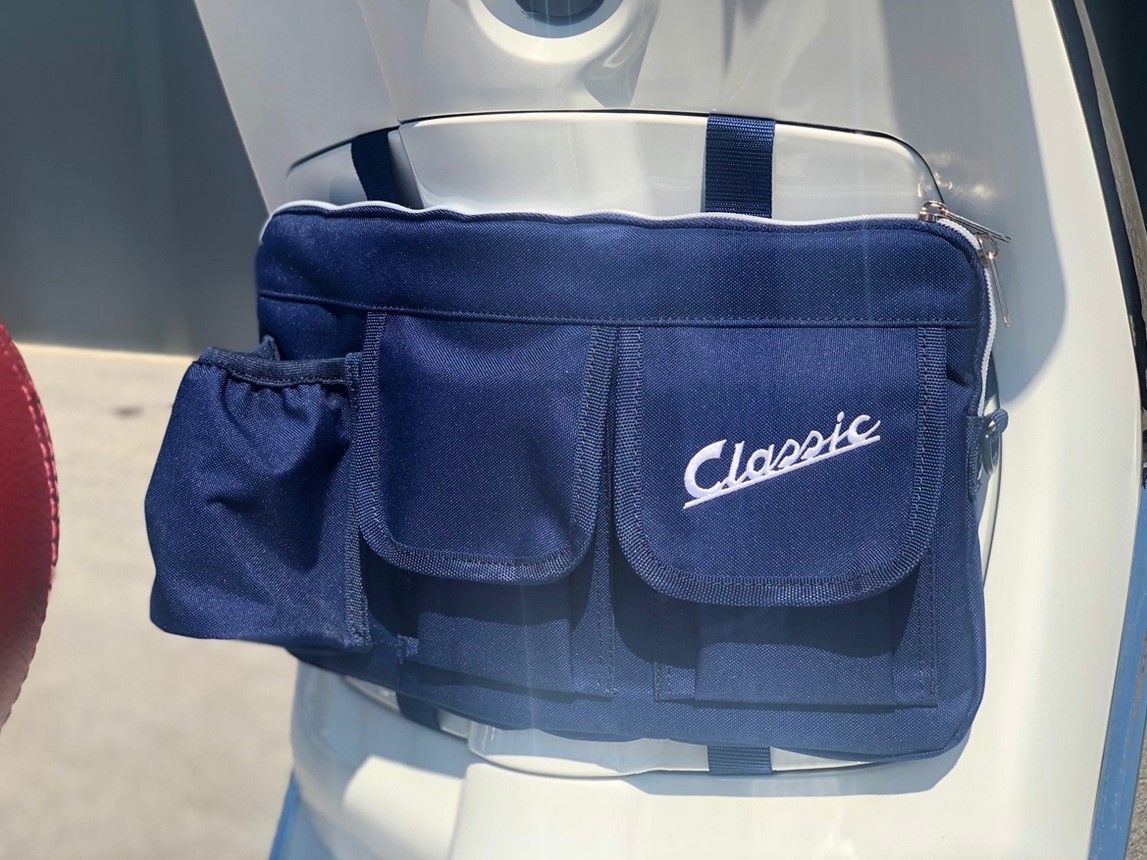 Borsa "Classic" per vano bagagli/portaoggetti Vespa - blu, nylon