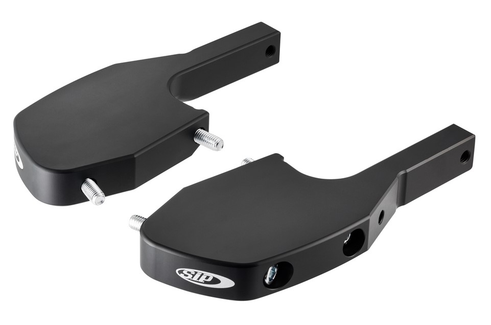 Adattatore poggiapiedi passeggero per Vespa GTS/​GTS Super/​GTV/​GT 60/​GT/​GT L 125-300ccm, nero opaco