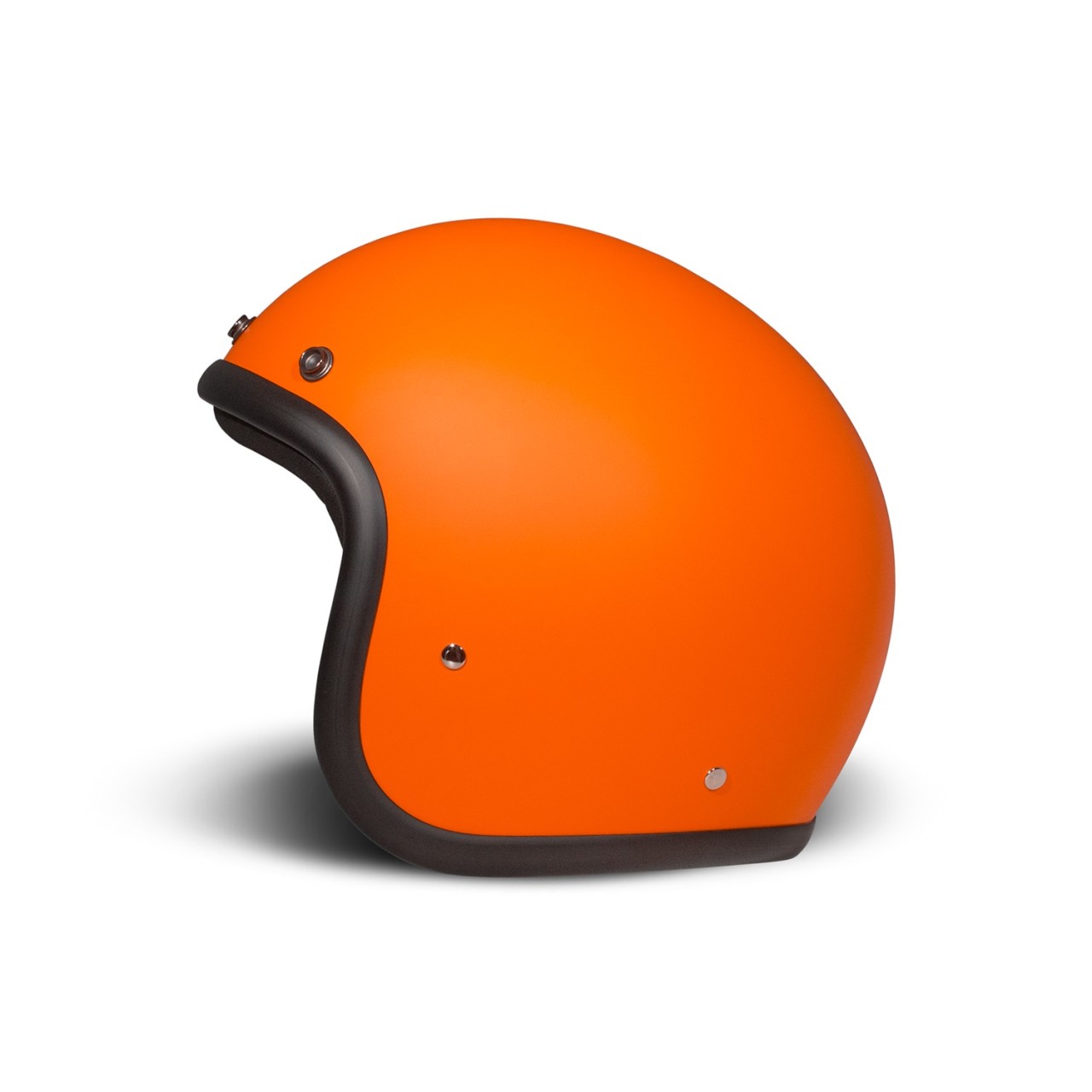 Casco jet DMD Retro, arancione opaco, fibra di vetro, ECE 22.06