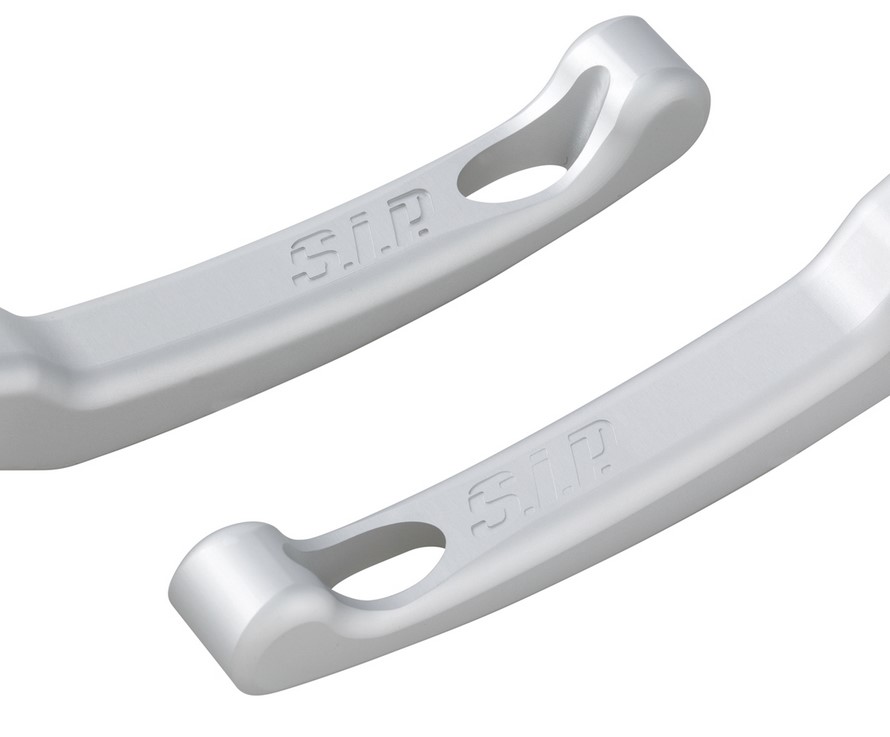Set leve freno sportive Shorty per Vespa, destra e sinistra, argento opaco