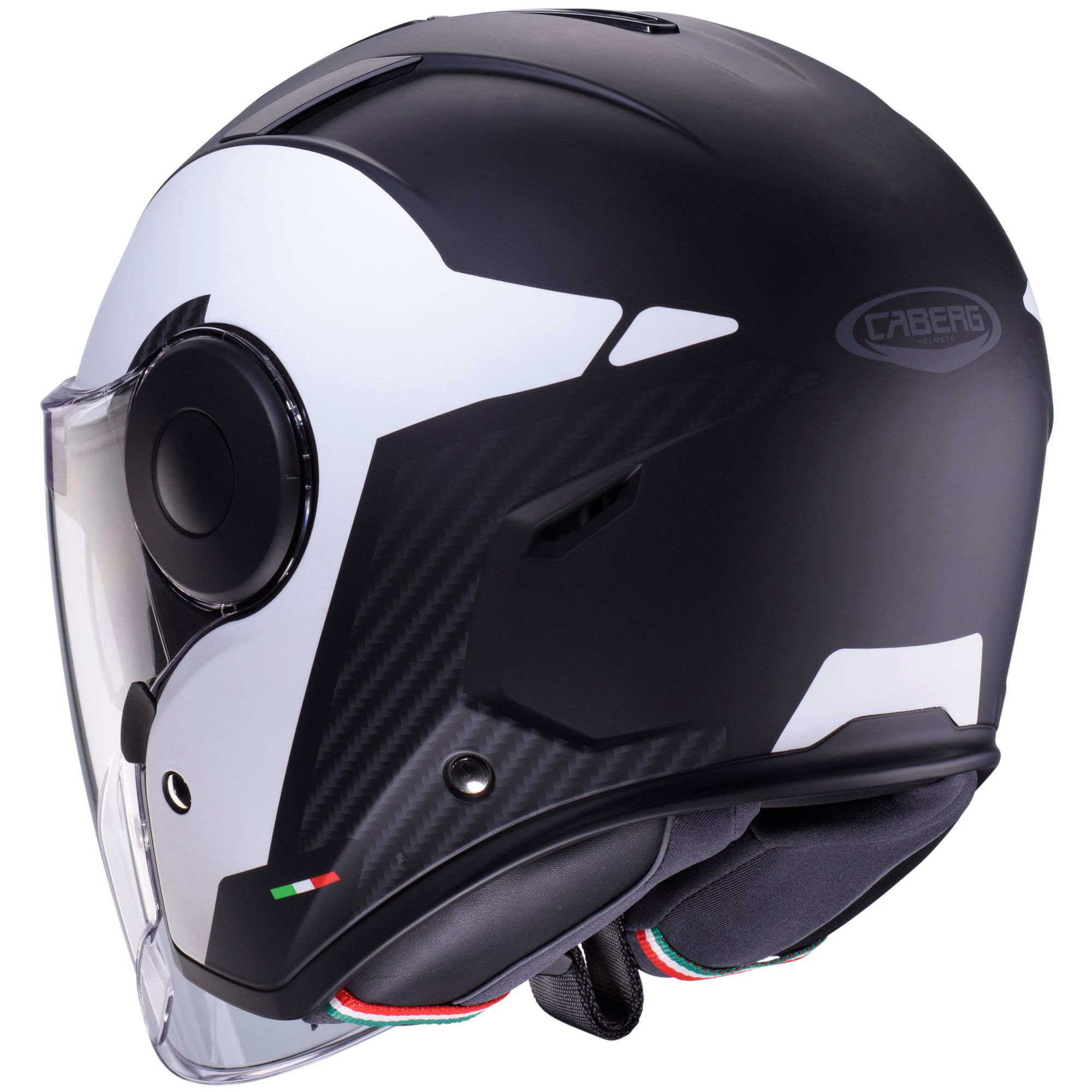 Casco Caberg Soho Milano nero/bianco opaco