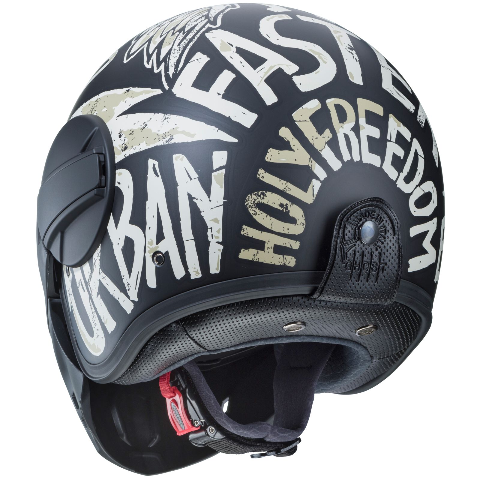 Caberg Casco Ghost Nuke, nero/grigio opaco
