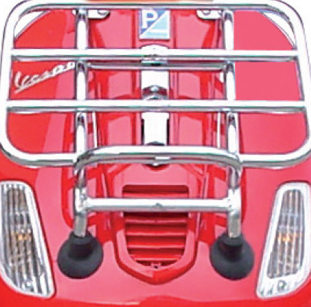 Portapacchi anteriore pieghevole cromato Vespa S