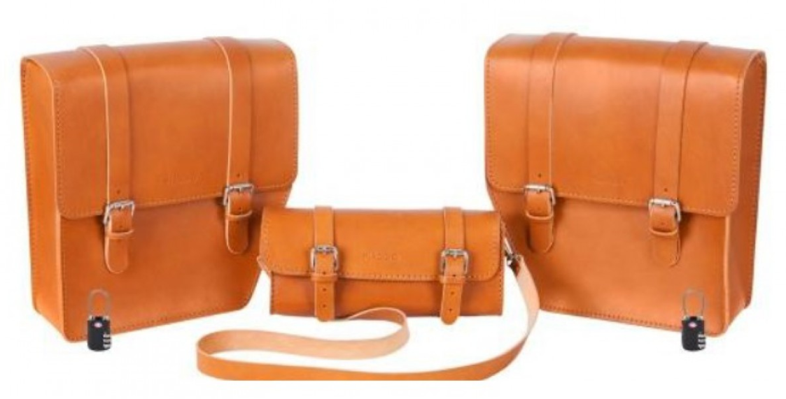 Set di borse in pelle "Journey" per WI-BIKE Original Piaggio