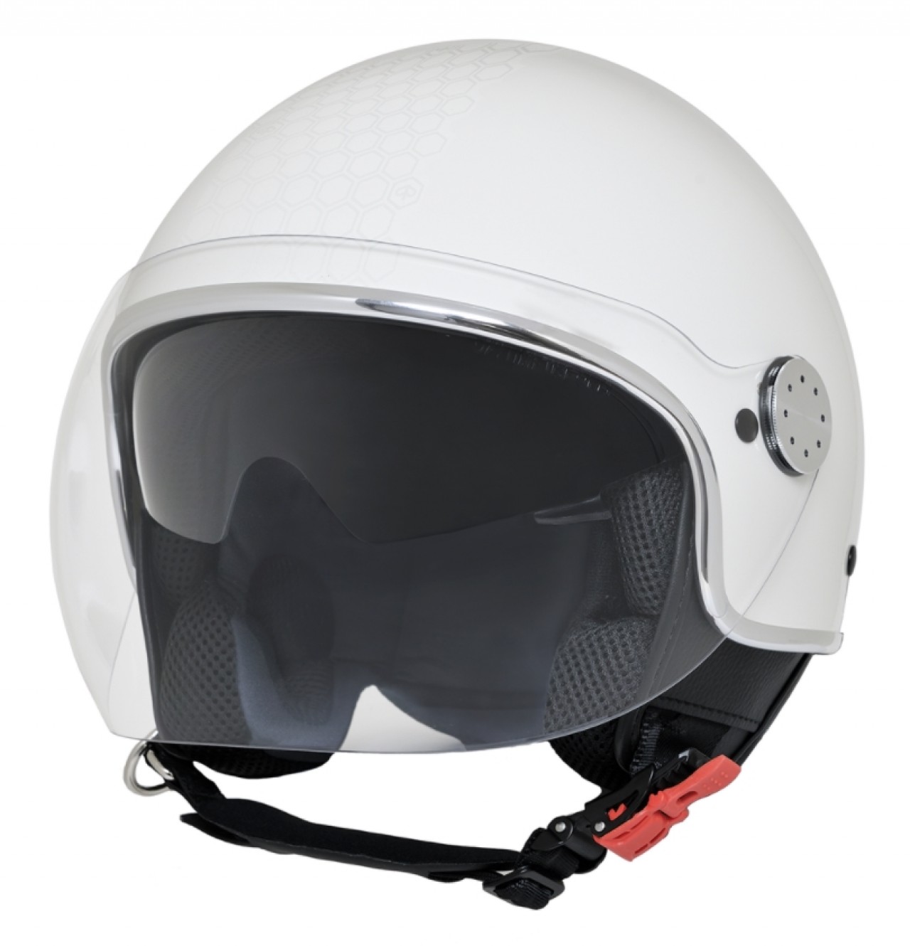 Casco jet Piaggio Demi Jet Mirror bianco opaco