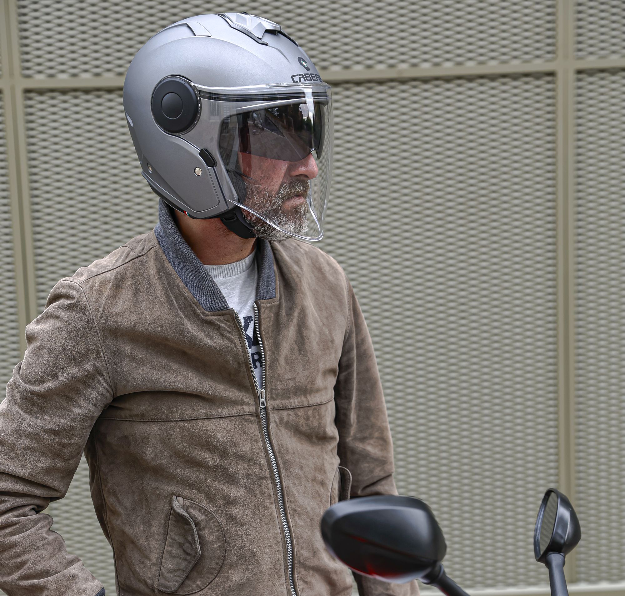 Caberg casco Soho opaco-fucile metallizzato